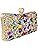 کیف پول‌های Clutch کریستالی Boutique De FGG برای کیف‌های شب زنانه کیف بدلیجات جشن عروسی Thumbnail