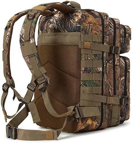 QT&QY 45L Military Tactical Backpacks Molle Army Assault Pack 3 Day Bug Out Survival Bag Hiking Treeking Rucksack Image