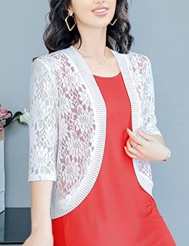 ژاکت بولرو قلاب بافی زنانه FindThy توری گلدار Image