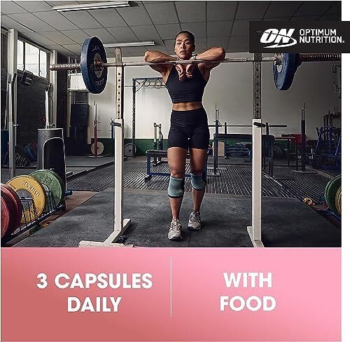 Optimum Nutrition (ON) Opti-Women، ویتامین C، روی و D برای حمایت از سیستم ایمنی کپسول مکمل مولتی ویتامین روزانه زنان با 23 ویتامین و مواد معدنی / 600 میلی گرم اسید فولیک / 18 میلی گرم آهن - 120 کپسول Image