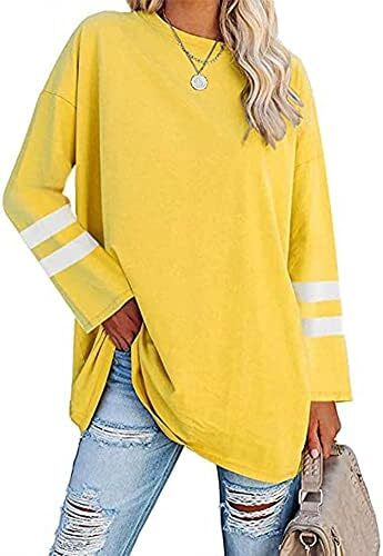 تی‌شرت زنانه یقه گرد/ویژه زنانه زنانه نیم‌آستین تی‌شرت‌های بیسبال سایز بزرگ تاپ‌های تونیک Image