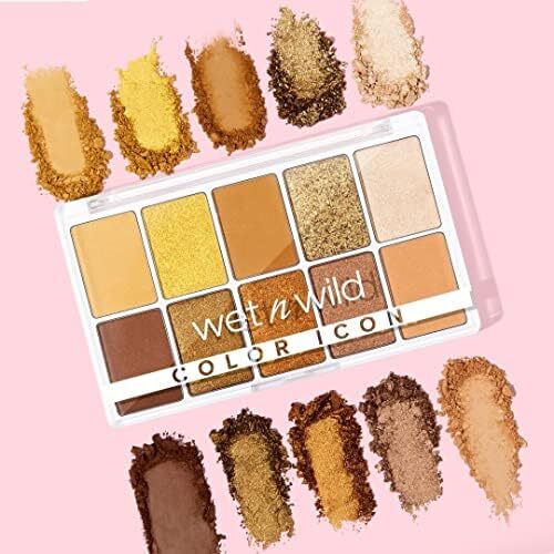 Wet n Wild Color Icon 10 Pan Palette، پالت سایه چشم، 10 رنگ غنی از رنگدانه برای آرایش روزمره، فرمول طولانی مدت و ترکیب آسان، Call Me Sunshine، 0.42 اونس (بسته 1 عددی) Image