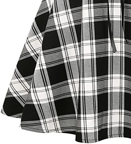 دامن های کوتاه چهارخانه گوتیک IDEALSANXUN برای دامن های چهارخانه کمر بلند زنانه Image