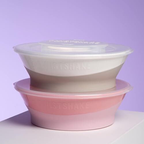 کاسه نوزاد Twistshake با درب محکم | ظروف غذایی بدون BPA برای نوزادان | بشقاب تغذیه برای کودکان 6 ماه به بالا | آموزش غذایی برای کودکان نوپا | سفید Image
