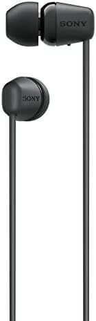 هدفون بی‌سیم سونی WI-C100 با میکروفن داخلی، مشکی، متوسط، WI-C100/B