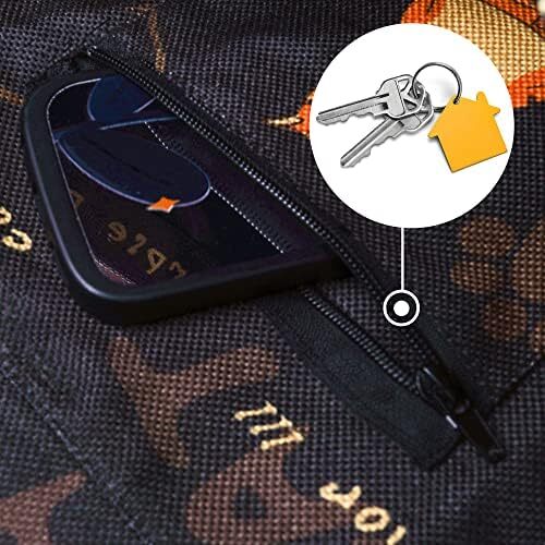 کیف مت یوگا چاپ شده مد روز با جیب کناری بزرگ و جیب زیپ دار کیف یوگا بلند و مناسب تشک های بزرگ - دارای لوازم جانبی یوگا بیشتر Image