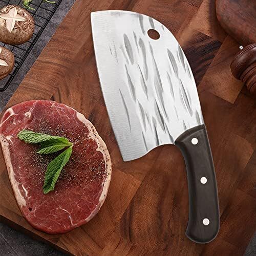 چاقوی گوشت‌خوری TJ POP به طول 6.2 اینچ، چاقوی سبزی‌خوری فوق‌العاده تیز و سبک، چاقوی خردکن تمام‌تنگ، چاقوی سرآشپز صربستان، تیغه استیل ضدزنگ با ضخامت 1.5 میلی‌متر، سری شکل ماهی HP01004 Image