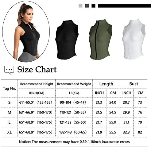 پیراهن زیپ کامل تانک بدون آستین زنانه KEOYA برای پیست دویدن یوگا در باشگاه