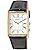 Seiko Men's Analogous Quartz Watch with Leather Strap SWR052P1, Gold, Strap Thumbnail