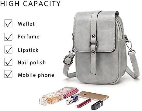 کیف تلفن کراس بادی قدیمی زنانه، کیف شانه ای کوچک مسنجر، کیف پول کیف پول نقد Image