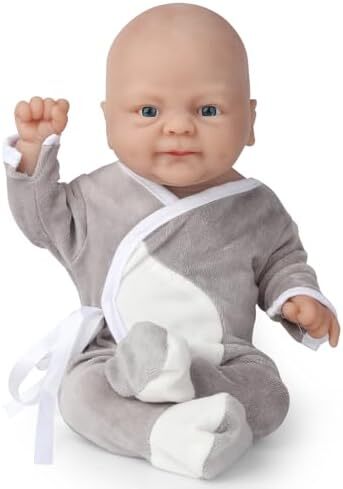 Vollence 12" Preemie Full Body Silicone Baby Doll Boy Lifelike Doll Reborn Surprice کودکان ضد استرس Image