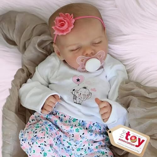 ADFO Lifelike Reborn Baby Dolls Twinnie - Girl 17-Inch - Soft Body Realistic-Newborn Baby Dolls Full Vinyl Body Poseable Baby Girl with Feeding Kit Gift Box for Kids Age 3+ Image