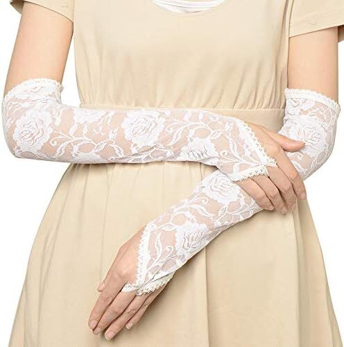 دستکش توری عروسی BABEYOND دستکش کوتاه زنانه برای مهمانی چای دستکش مچی ضیافت دستکش رقص تابستانی Image