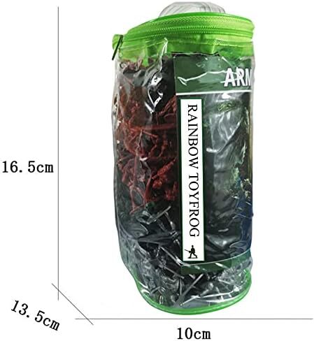 RAINBOW TOYFROG Army Men Play Bucket-Soldiers of WWII-Over 300 Piece Set Image