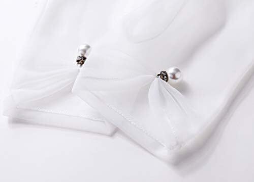 دستکش توری عروسی BABEYOND دستکش کوتاه زنانه برای مهمانی چای دستکش مچی ضیافت دستکش رقص تابستانی Image