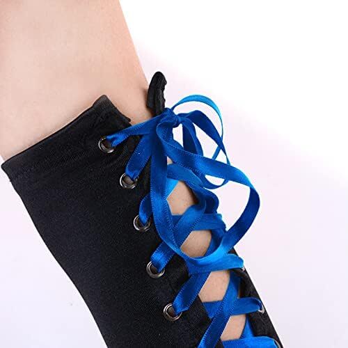 دستکش زنانه بدون انگشت JISEN با آرنج بند استیمپانک گرم کننده بازو Image