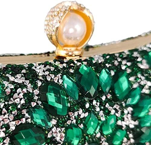 کیف پول‌های Clutch کریستالی Boutique De FGG برای کیف‌های شب زنانه کیف بدلیجات جشن عروسی Image