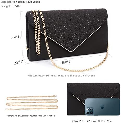 کیف کلاچ جیر مصنوعی کیف مجلسی و کیف دستی فلزی شیک و زیبا کلاچ عصرانه پاکت برای عروسی Image