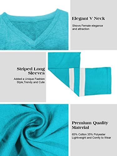 تی‌شرت زنانه یقه گرد/ویژه زنانه زنانه نیم‌آستین تی‌شرت‌های بیسبال سایز بزرگ تاپ‌های تونیک Image