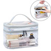 کیف آرایشی شفاف دو لایه ضدآب | مناسب سفر و نظم‌دهی لوازم بهداشتی و آرایشی Thumbnail