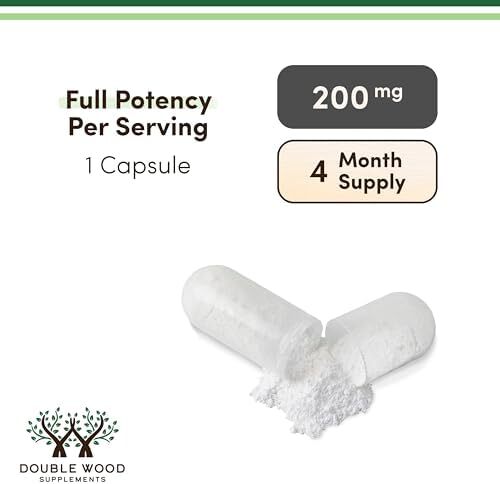 مکمل های دو چوب L-Theanine - 120 کپسول 200 میلی گرمی Image