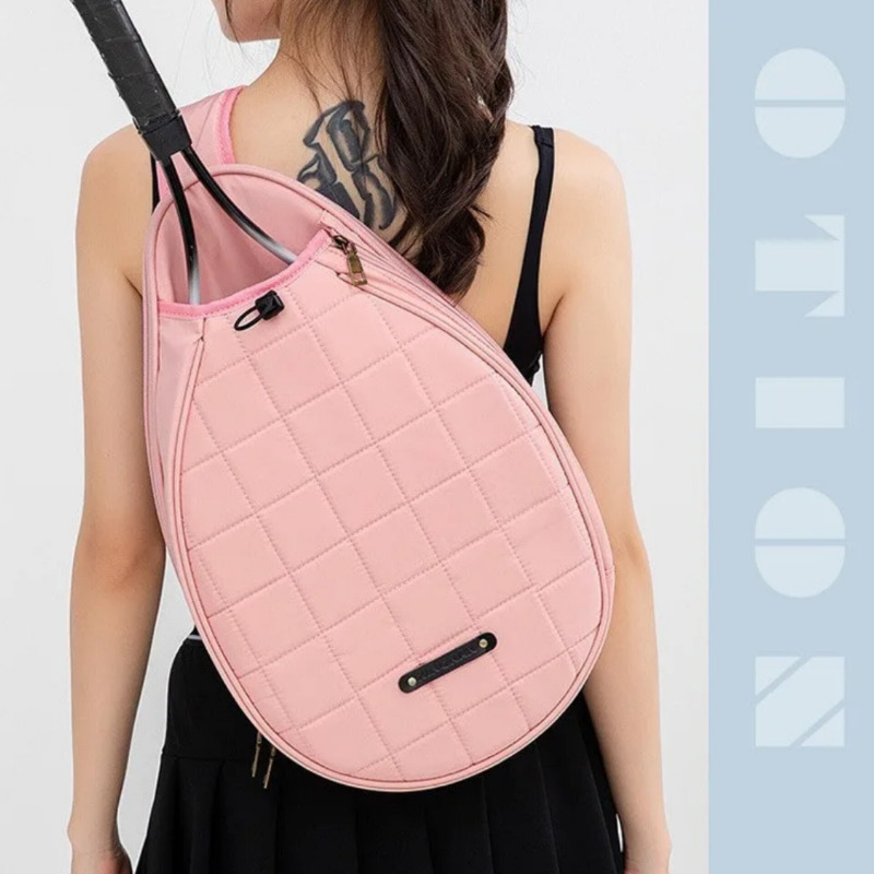 کیف کوله‌پشتی راکت تنیس با ظرفیت بالا و روکش مقاوم در برابر آب | مناسب تنیس، راکتبال و اسکواش سفید رنگ Image