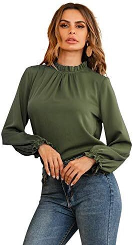 پیراهن اداری بلوز جامد آستین بلند زنانه LYANER Image
