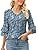 TFSDOD زنانه یقه V یقه 3/4 تاپ آستین زنگ دار یقه یقه دار پیراهن آستین دار یقه دار بلوزهای گشاد تابستانی تابستانی Thumbnail