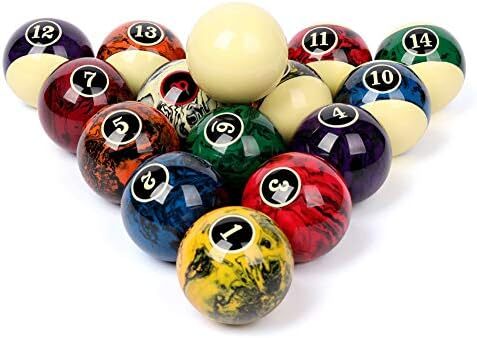 مجموعه توپ های بیلیارد حرفه ای CUPPA، 16 توپ کامل برای میزهای بیلیارد Image
