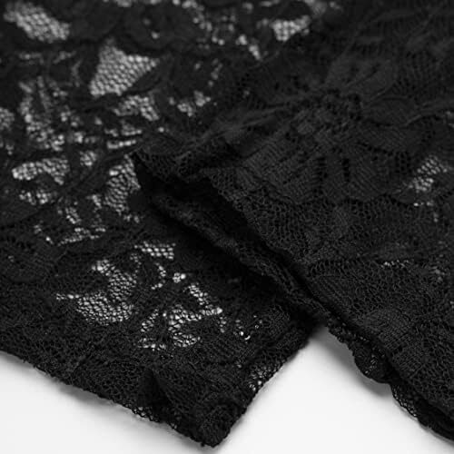 دستکش توری عروسی BABEYOND دستکش کوتاه زنانه برای مهمانی چای دستکش مچی ضیافت دستکش رقص تابستانی Image