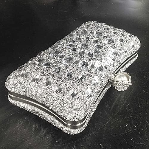 کیف پول‌های Clutch کریستالی Boutique De FGG برای کیف‌های شب زنانه کیف بدلیجات جشن عروسی Image