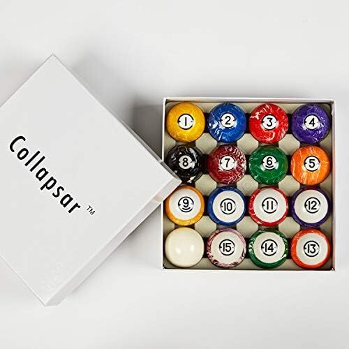 توپ های بیلیارد 2-1/4 اینچی کولاپسار لوکس 2-1/4 اینچی توپ بیلیارد به سبک چرخشی مرمری ست کامل 16 توپی (چند سبک موجود) Image