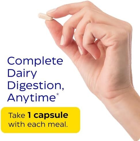 انزیمدیکا لاکتو، فرمول حداکثری برای عدم تحمل لبنیات، با آنزیم‌های لاکتاز و پروتئاز، تسکین‌دهنده ناراحتی‌های گوارشی، 90 کپسول (90 وعده) Image