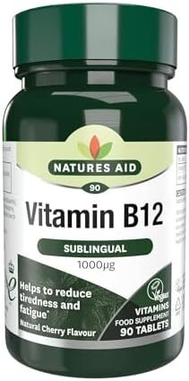 قرص زیر زبانی ویتامین B12 نچرال اید 1000 میکروگرم، 90 عدد