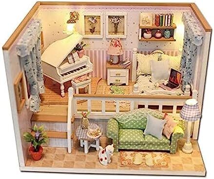 کیت مبلمان خانه عروسکی چوبی مینیاتوری دست ساز اسباب بازی کیت مدل مینیاتوری دست ساز کاردستی