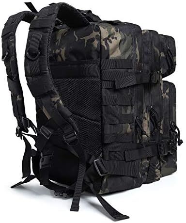 QT&QY 45L Military Tactical Backpacks Molle Army Assault Pack 3 Day Bug Out Survival Bag Hiking Treeking Rucksack Image