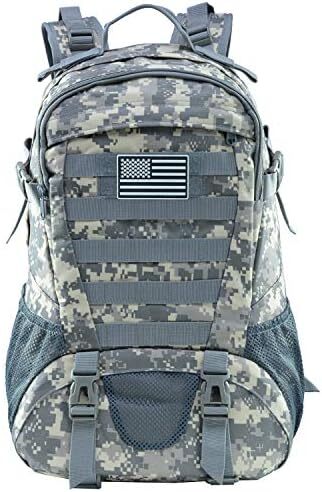 کوله پشتی تاکتیکی Jueachy برای مردان Molle Military Rocksack Pack 30L ضد آب با پچ پرچم ایالات متحده آمریکا Image