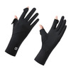 دستکش ضد آفتاب و ضد برنزه شدن  +UV Protection Gloves UPF50 رنگ مشکی، محافظ پوست دست در برابر اشعه خورشید، مناسب برای استفاده روزانه و رانندگی Thumbnail
