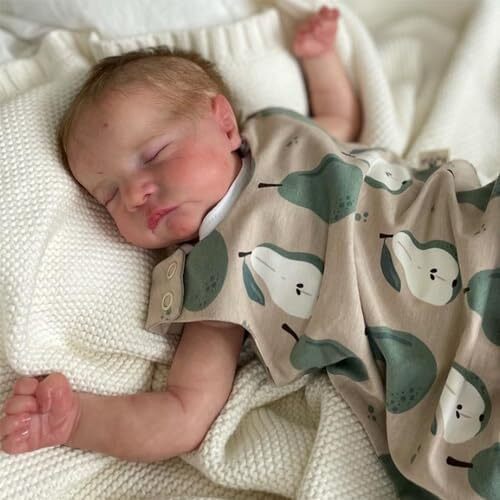 WOOROY Realistic Reborn Baby Dolls Boy - 18 Inch Lifelike Full Body Dolls Baby Newborn Baby Dolls Sleeping Real Life Baby Dolls Gift Gift for Kids 3+ Image