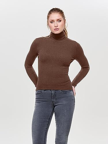 فقط زنانه ONLKAROL L/S ROLLNECK PULLOVER KNT NOOS Pullover Image