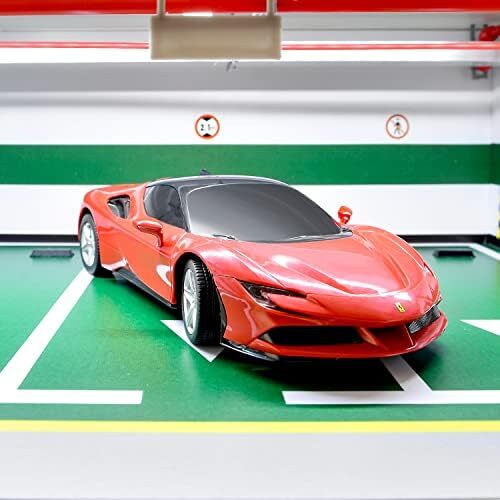 ماشین‌های کنترل از راه دور فراری BEZGAR - 1:24 سری RC دارای مجوز رسمی، خودروی مدل ماشین اسباب‌بازی مسابقه اسپرت الکتریکی، ماشین RC 2.4 گیگاهرتزی برای کودکان، بزرگسالان، دختران و پسران هدیه ایده‌های تعطیلات (97600 قرمز) Image