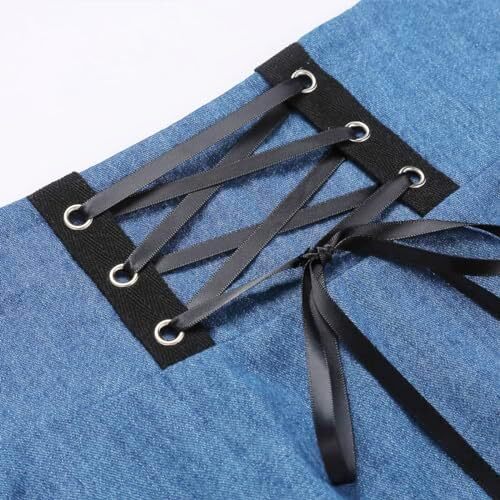 دامن های کوتاه چهارخانه گوتیک IDEALSANXUN برای دامن های چهارخانه کمر بلند زنانه Image