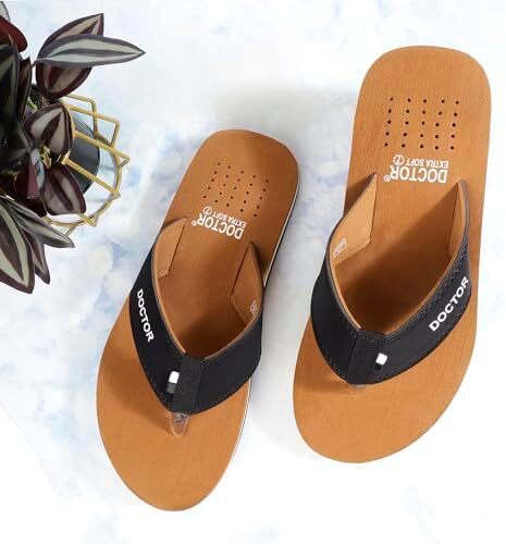 دمپایی DOCTOR EXTRA SOFT Ortho Care دمپایی ارتوپدی و دیابتی Super Fit Comfort Doctor دمپایی، دمپایی دکتر، دمپایی دمپایی، اسلاید و دمپایی هاوس برای مردان D-24 Image