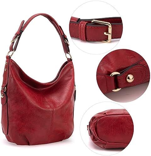 کیف دستی زنانه مونتانا West Hobo کیف های بزرگ و کیف های دستی با گل میخ و بند کراس بادی Image