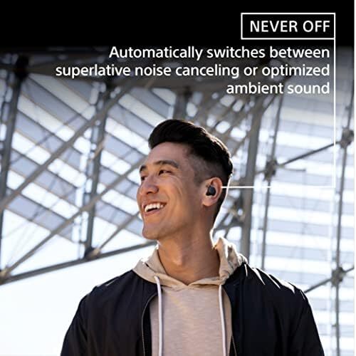 Sony LinkBuds S Truly Wireless Noise Canceling Earbud Headphones with Alexa Built-in, Black Image