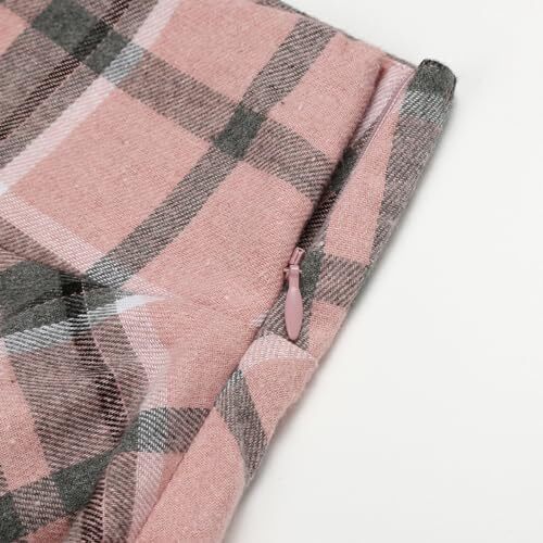 دامن های کوتاه چهارخانه گوتیک IDEALSANXUN برای دامن های چهارخانه کمر بلند زنانه Image