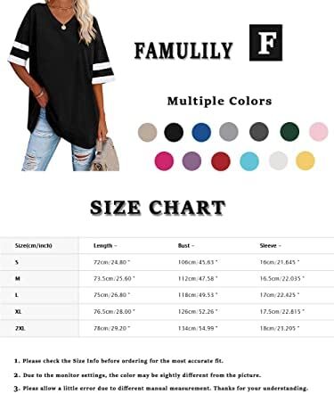 تی‌شرت زنانه یقه گرد/ویژه زنانه زنانه نیم‌آستین تی‌شرت‌های بیسبال سایز بزرگ تاپ‌های تونیک Image