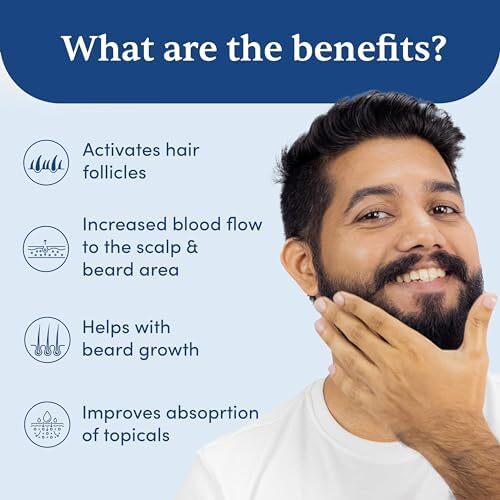 میکرونر درما رولر من متترز با ضدعفونی کننده 540 میکرو 0.5 میلی‌متری سوزن‌های آلیاژ تیتانیوم، ریزش مو را کاهش داده و فولیکول‌های مو را تحریک می‌کند. استفاده آسان، ایمن و مؤثر، 1 عدد (بسته 1) مشکی Image