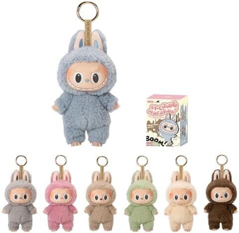 POP MART labubu عروسک لابوبو هیولاها - جعبه بلایند با طراحی تصادفی و صورت وینیل ماکارون‌های هیجان‌انگیز، اسباب‌بازی‌های جمع‌آوری و دکوری منزل، یک جعبه Image