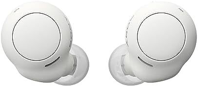 هدفون بی‌سیم واقعی سونی WF-C500 - عمر باتری تا 20 ساعت با کیس شارژ - سازگار با دستیار صوتی - میکروفن داخلی برای تماس‌های تلفنی - اتصال بلوتوث مطمئن - سفید